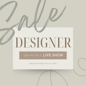 ✨ LIKE THIS LISTING TO BE NOTIFIED OF MY DESIGNER LIVE SHOW ✨